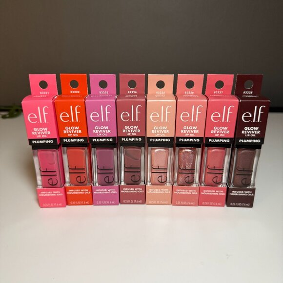 E.L.F. Cosmetics Glow Reviver Lip Oil (all 8 Shades) - Picture 2 of 3
